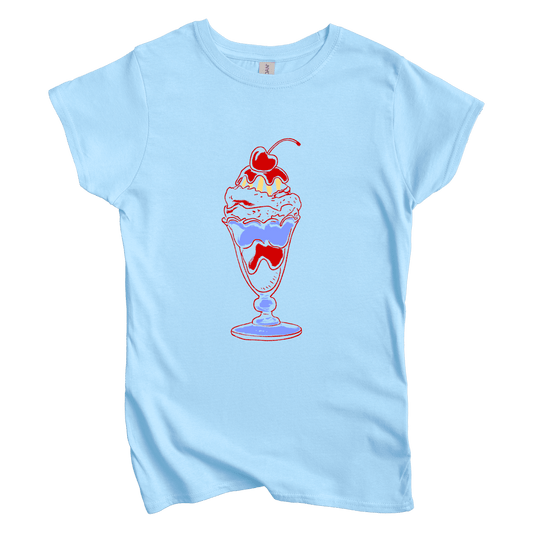 T-Shirt S / Light Blue Sundae: LaeMab Women's Tee
