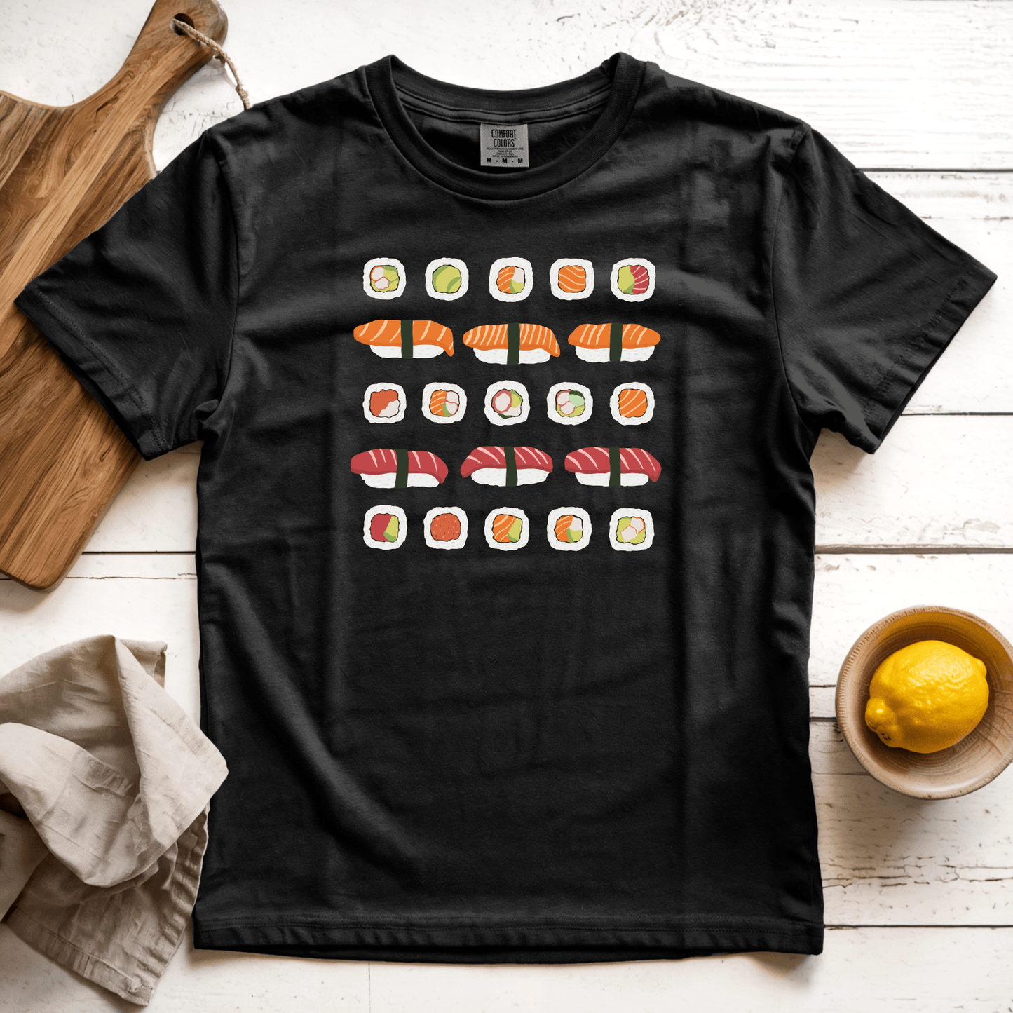 T-Shirts Black / S Sushi