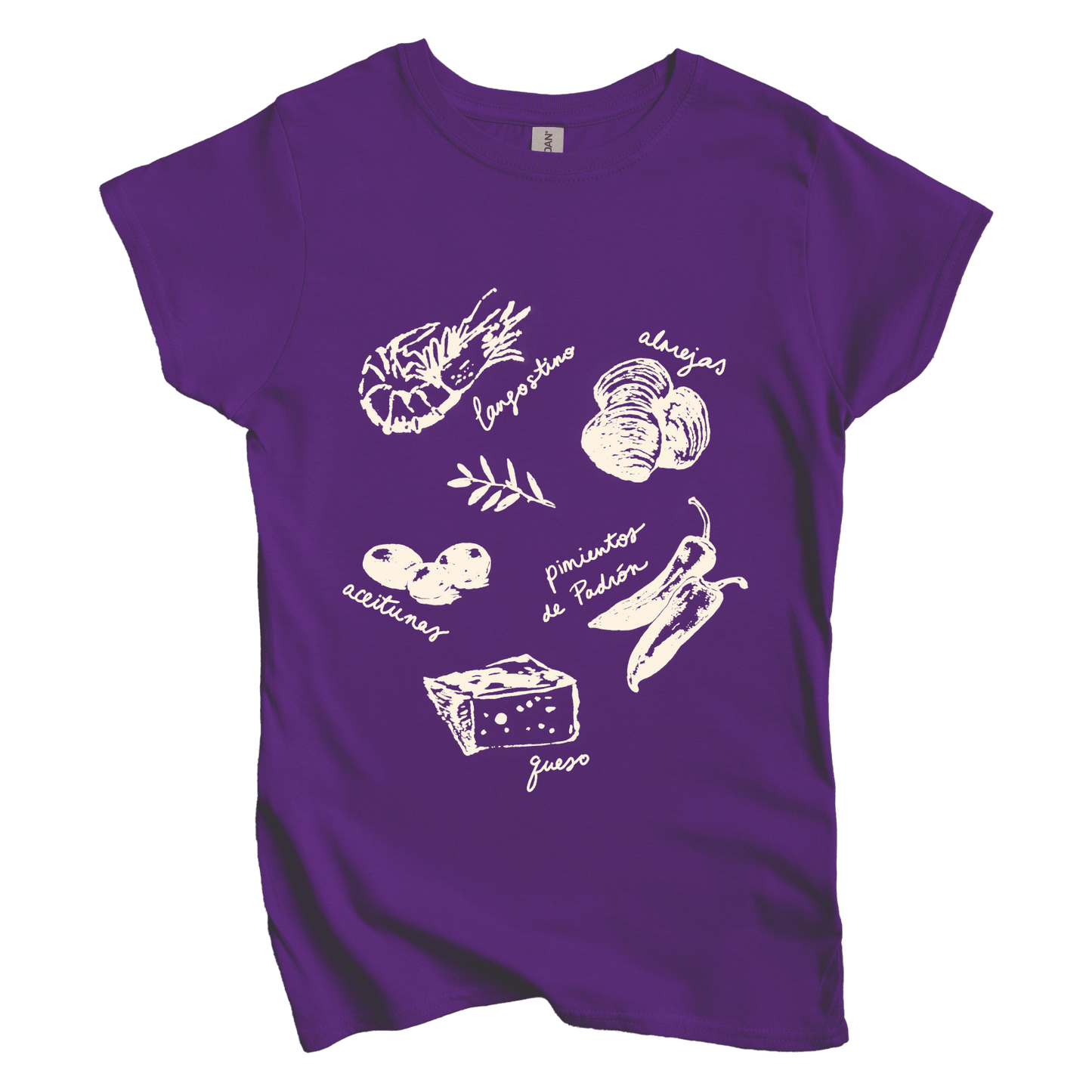 T-Shirt L / Purple Tapas: LaeMab Women's Tee