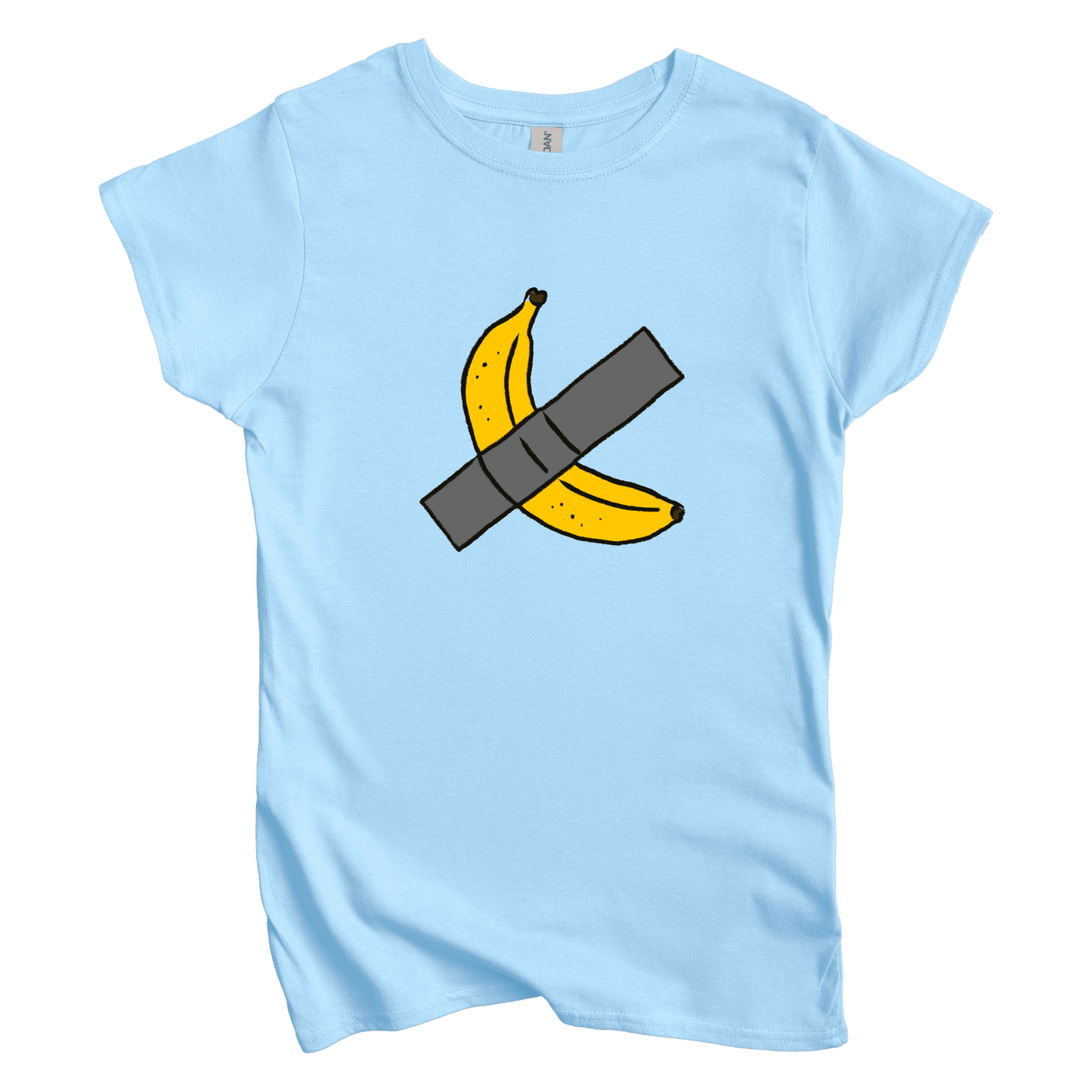 T-Shirt S / Light Blue Taped Banana Women's Tee