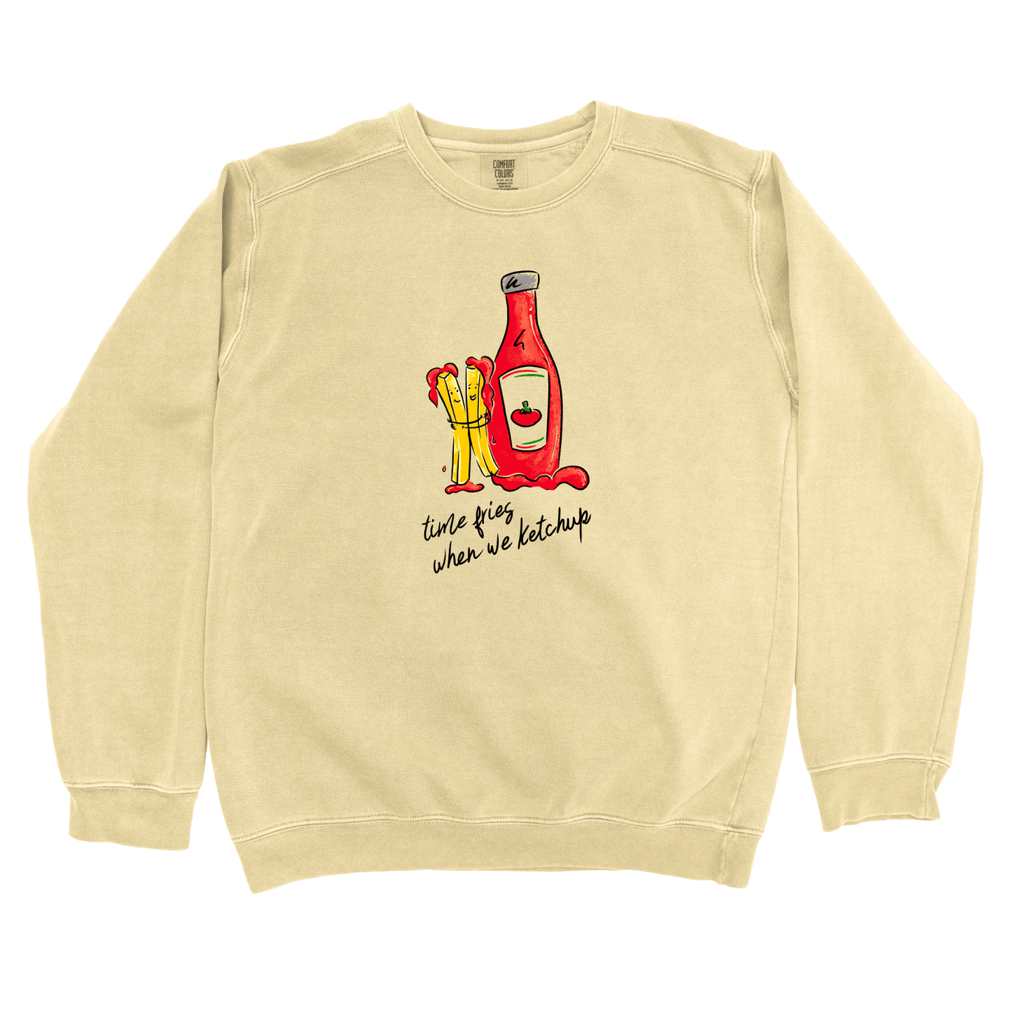 Sweatshirt Butter / S Time Fries: Micro Barbi Sweatshirt