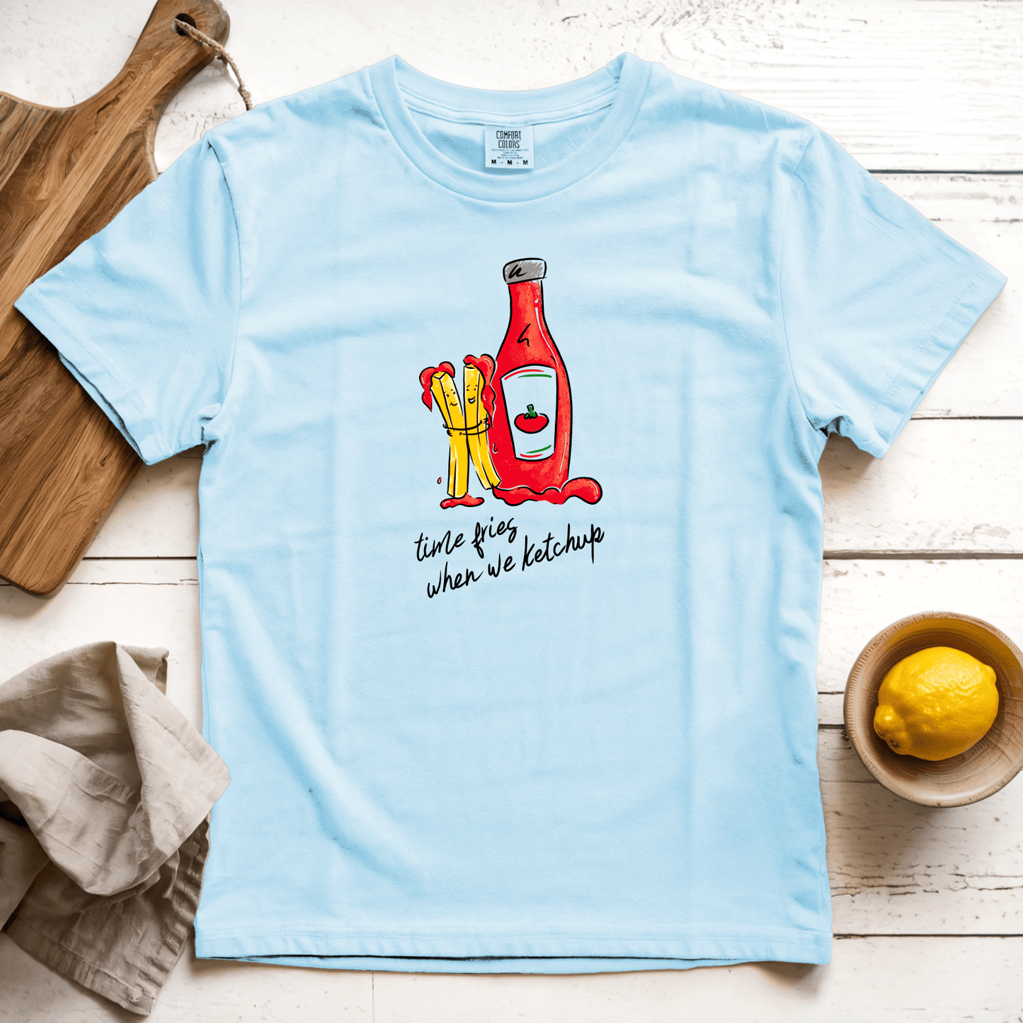 T-Shirt Chambray / S Time Fries: Micro Barbi