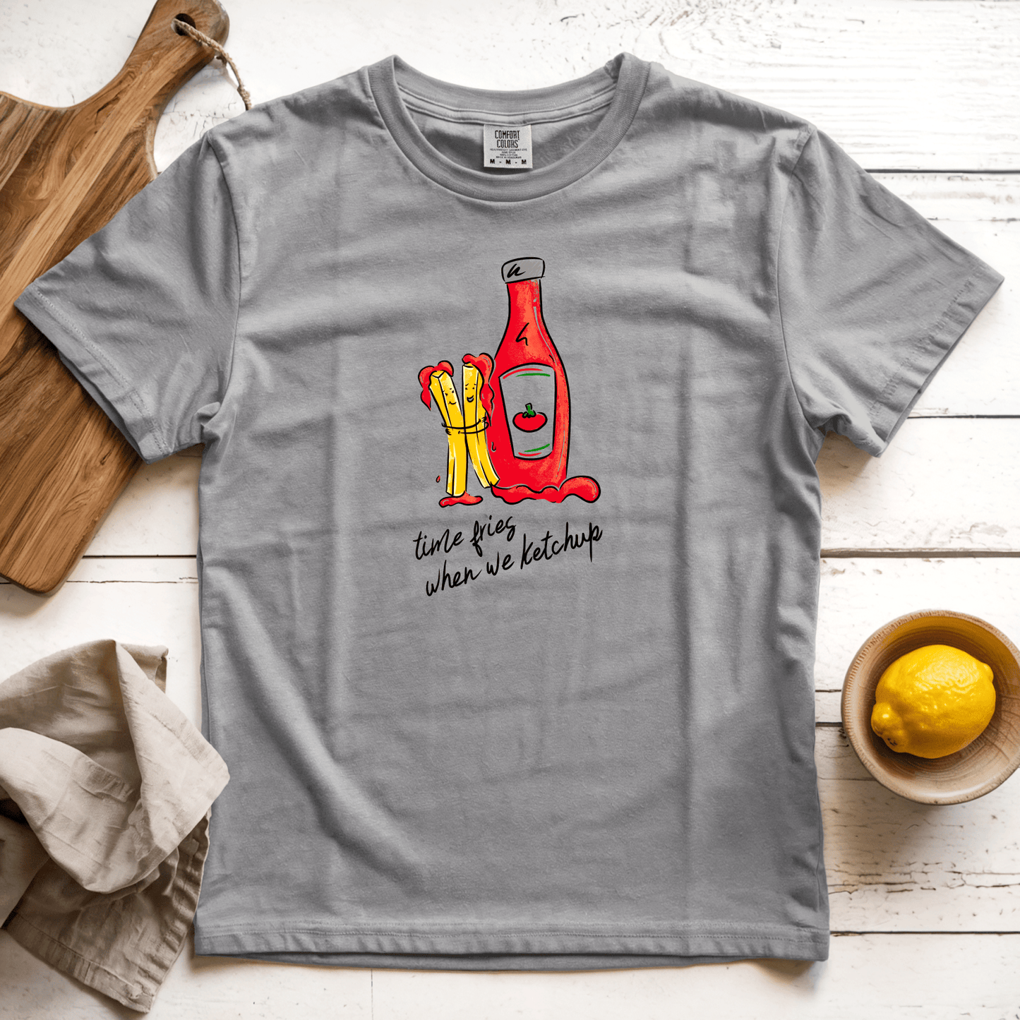 T-Shirt Grey / S Time Fries: Micro Barbi