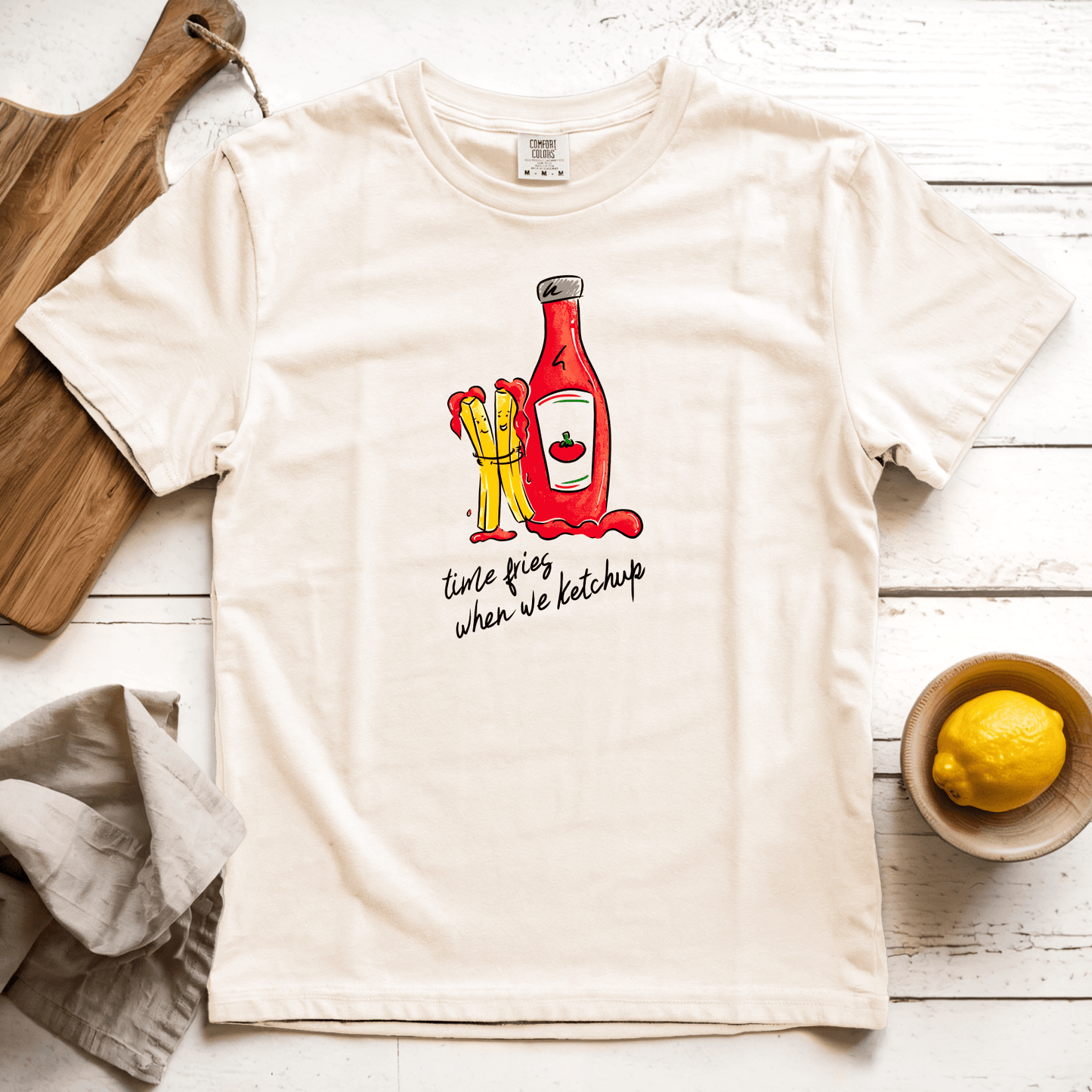 T-Shirt Ivory / S Time Fries: Micro Barbi
