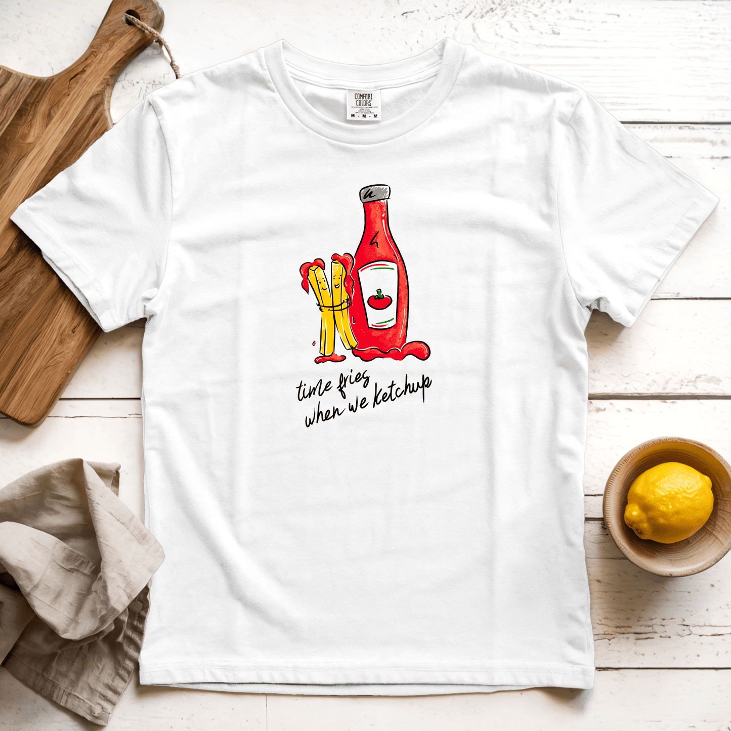 T-Shirt White / S Time Fries: Micro Barbi