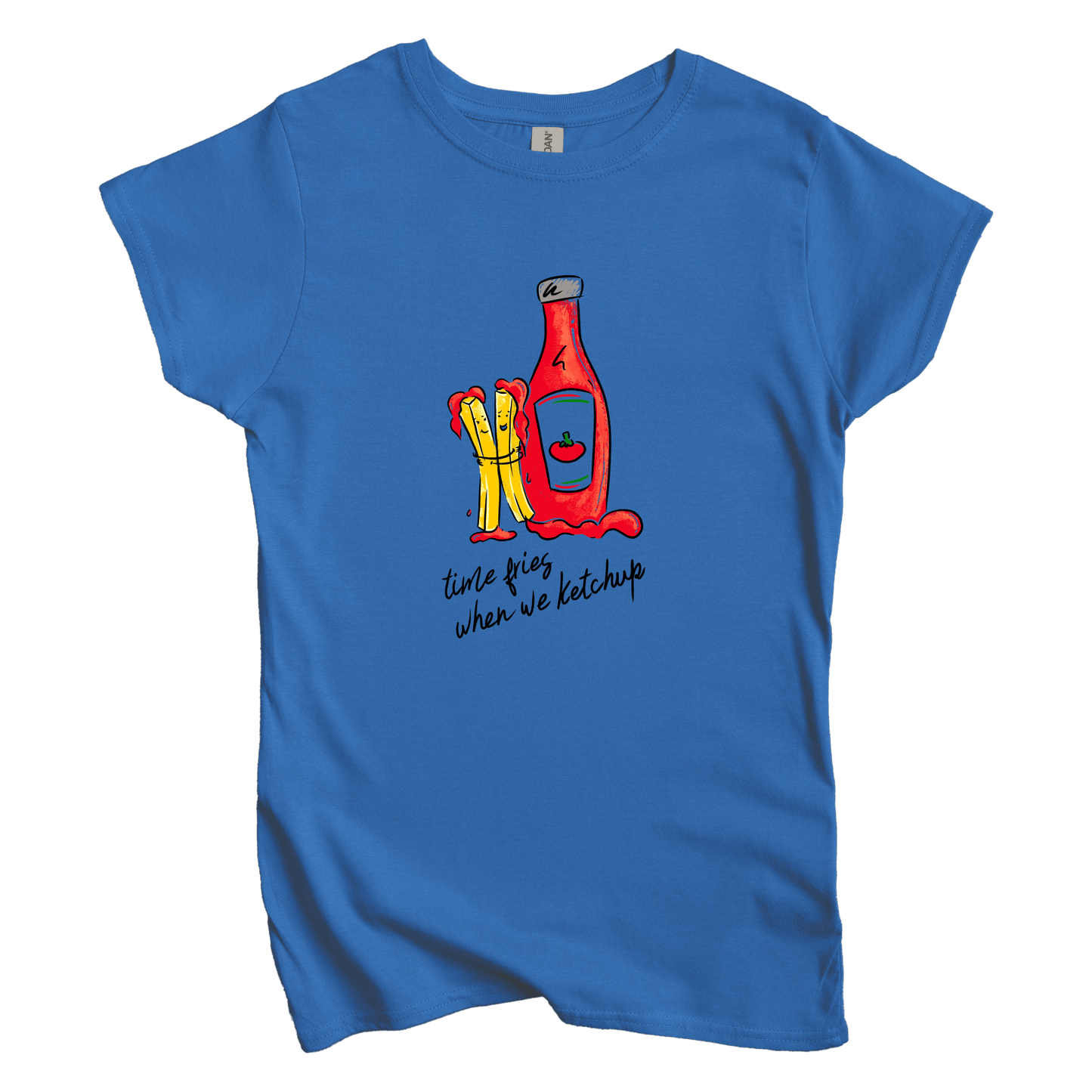 T-Shirt S / Royal Time Fries: Micro Barbi Women's Tee