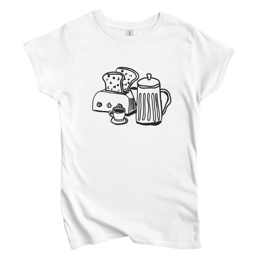 T-Shirts S / White Toast & Press: Sae Karepe Women's Tee