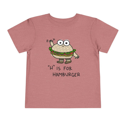Kids clothes Heather Mauve / 2T Toddler H is for Hamburger: Longoland