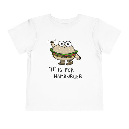 Kids clothes White / 2T Toddler H is for Hamburger: Longoland