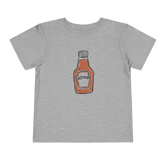 Kids clothes Athletic Heather / 2T Toddler Ketchup T-Shirt