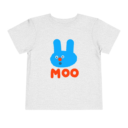 Kids clothes Athletic Heather / 2T Toddler Moo T-Shirt