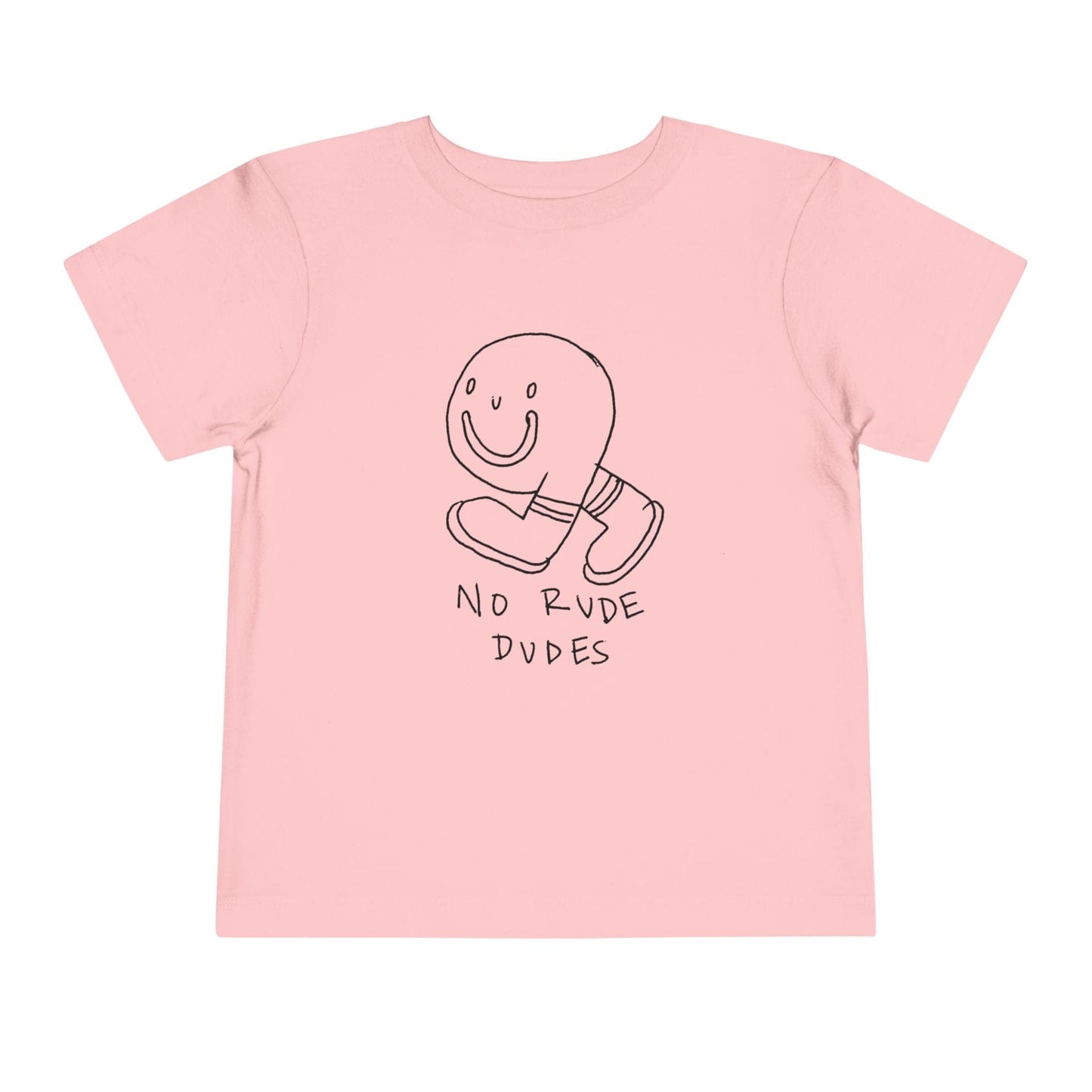Kids clothes Pink / 2T Toddler No Rude Dudes Pasta T-Shirt