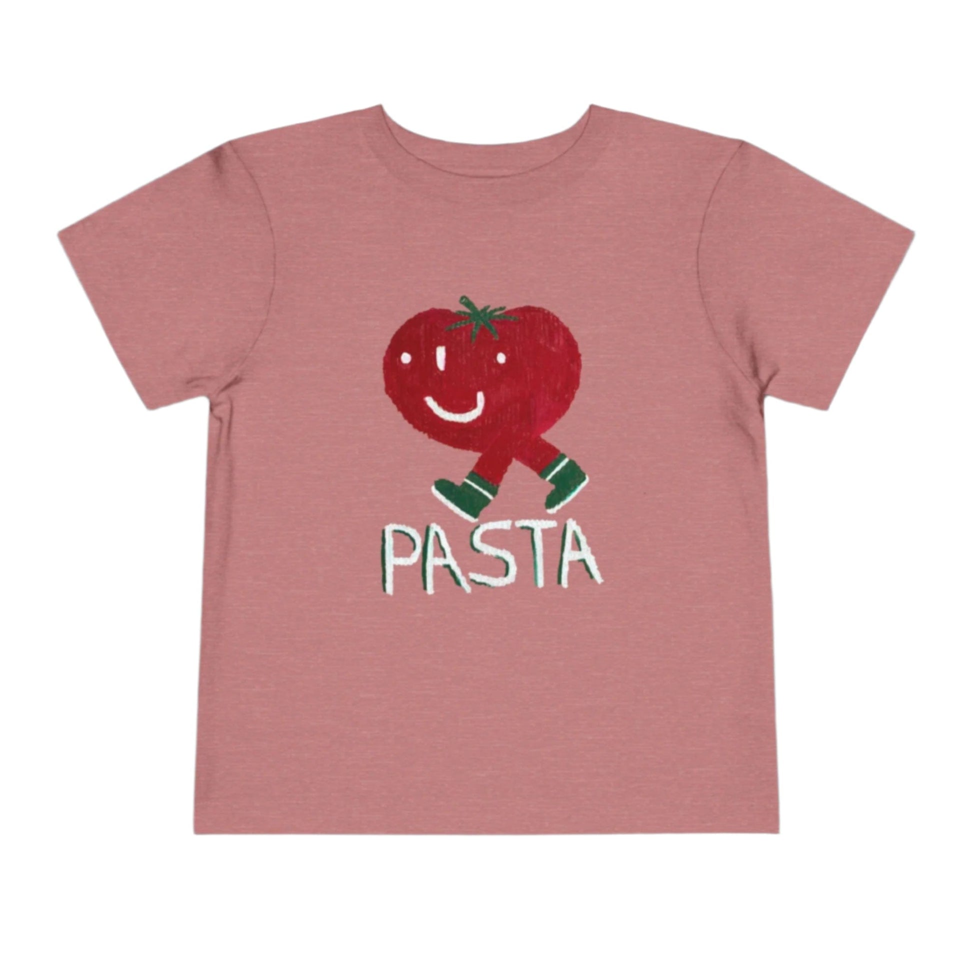 Kids clothes Heather Mauve / 2T Toddler Pasta T-Shirt