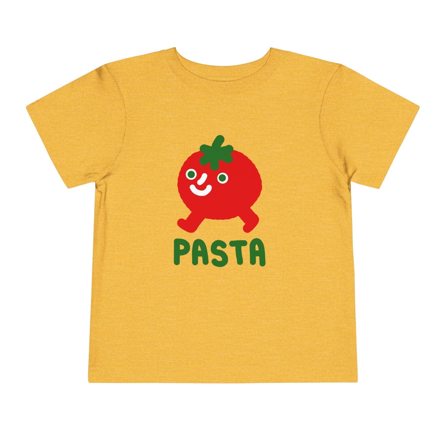Kids clothes Heather Yellow Gold / 2T Toddler Pasta Walking Tomato: Longoland