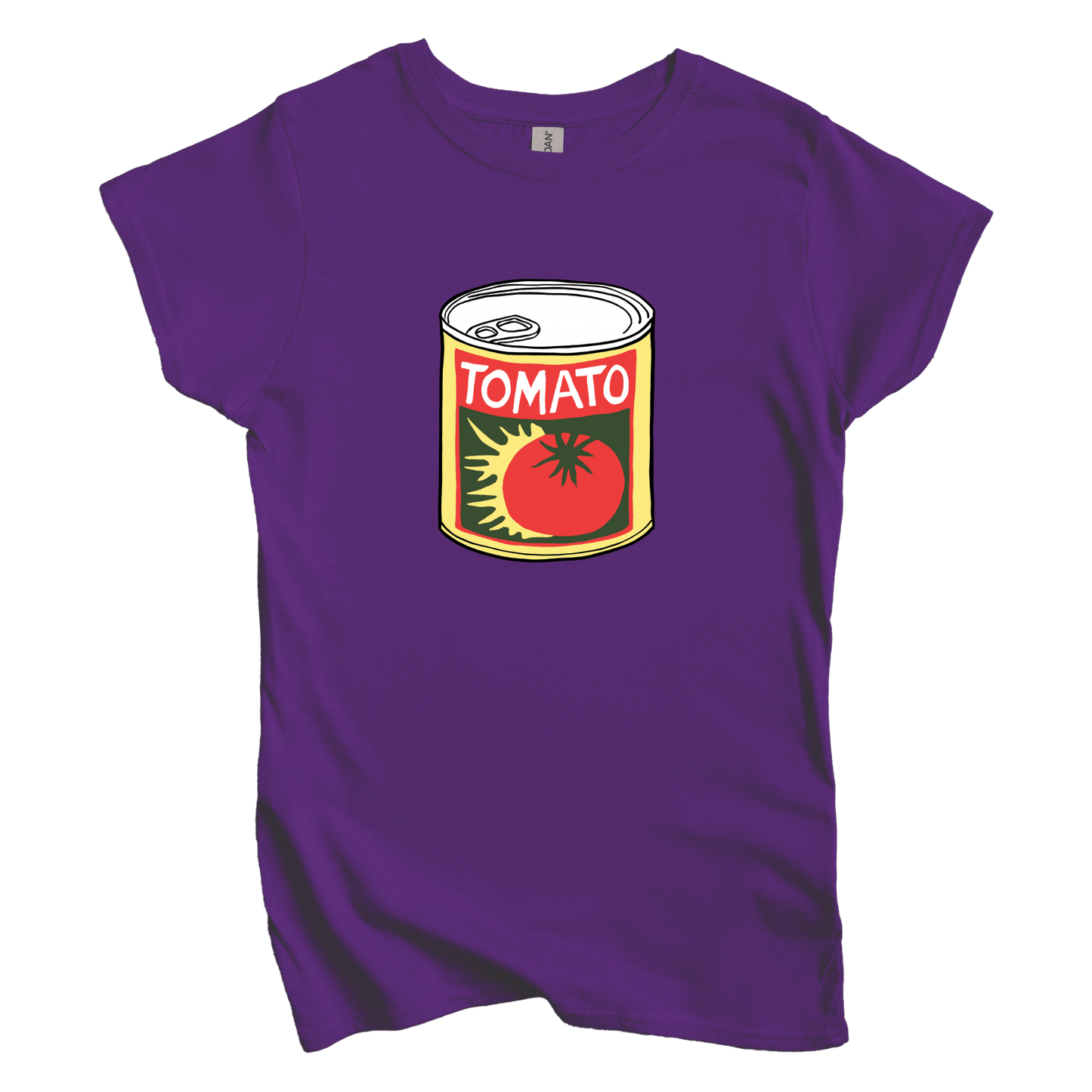 T-Shirt L / Purple Tomato Can Women's Tee
