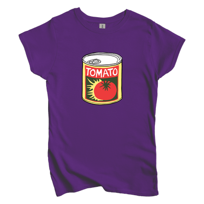 T-Shirt L / Purple Tomato Can Women's Tee