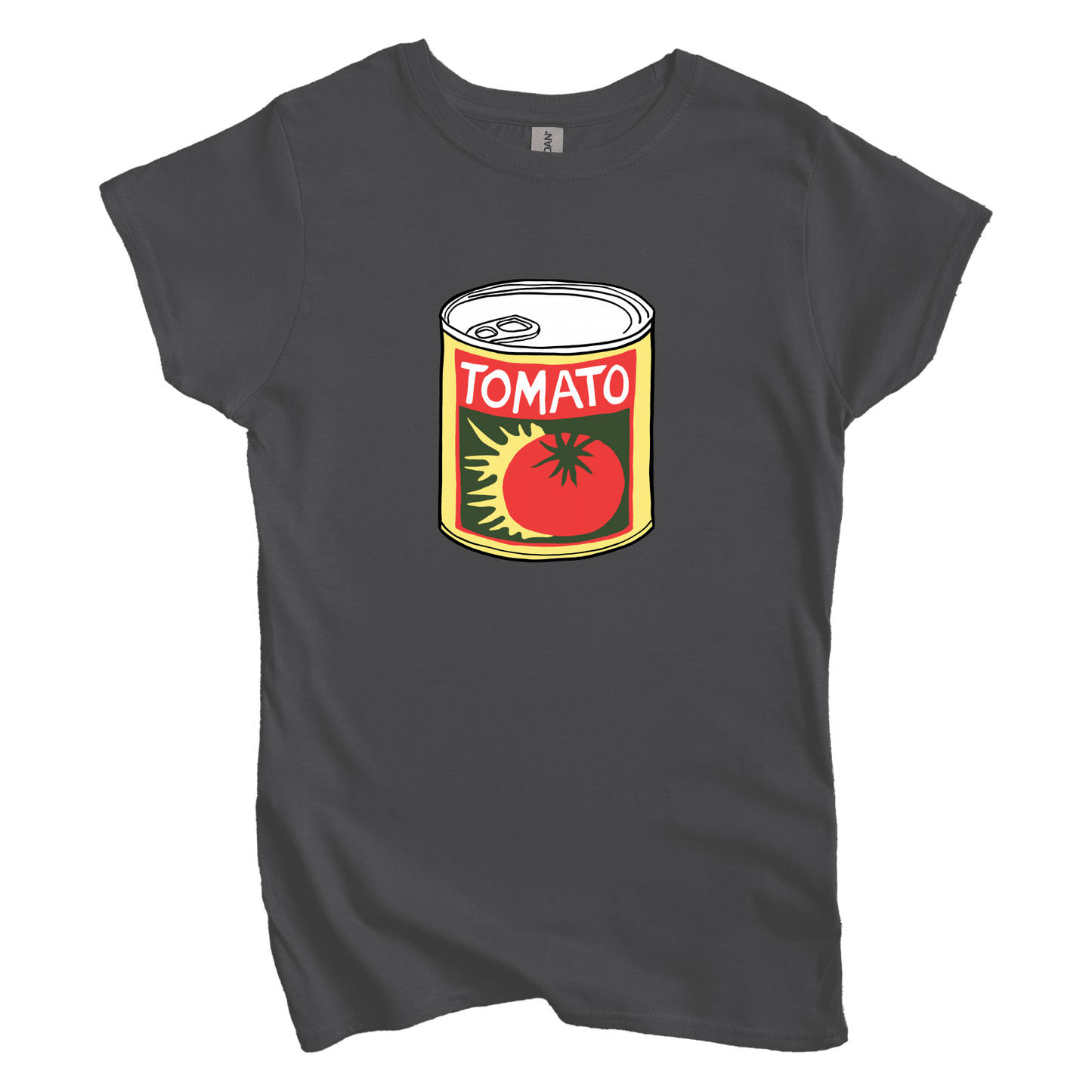 T-Shirt M / Charcoal Tomato Can Women's Tee