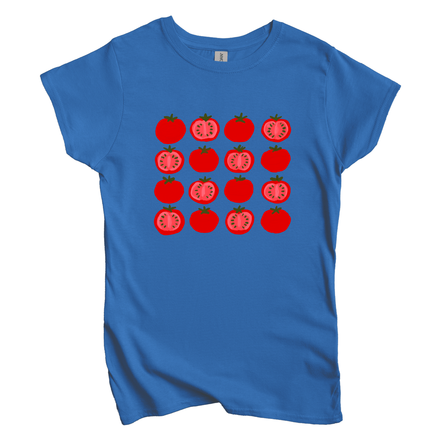 T-Shirt S / Royal Tomato Grid Women's Tee