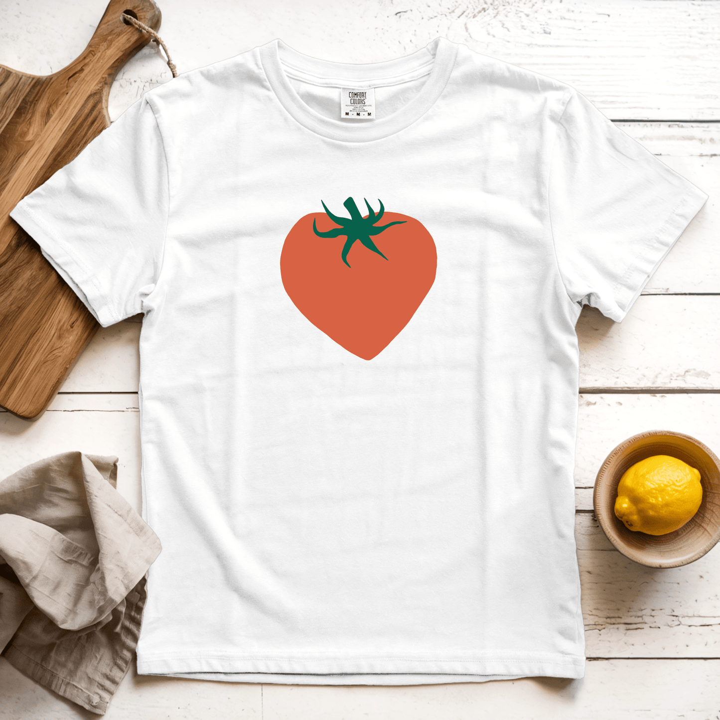 T-Shirt White / S Tomato Heart