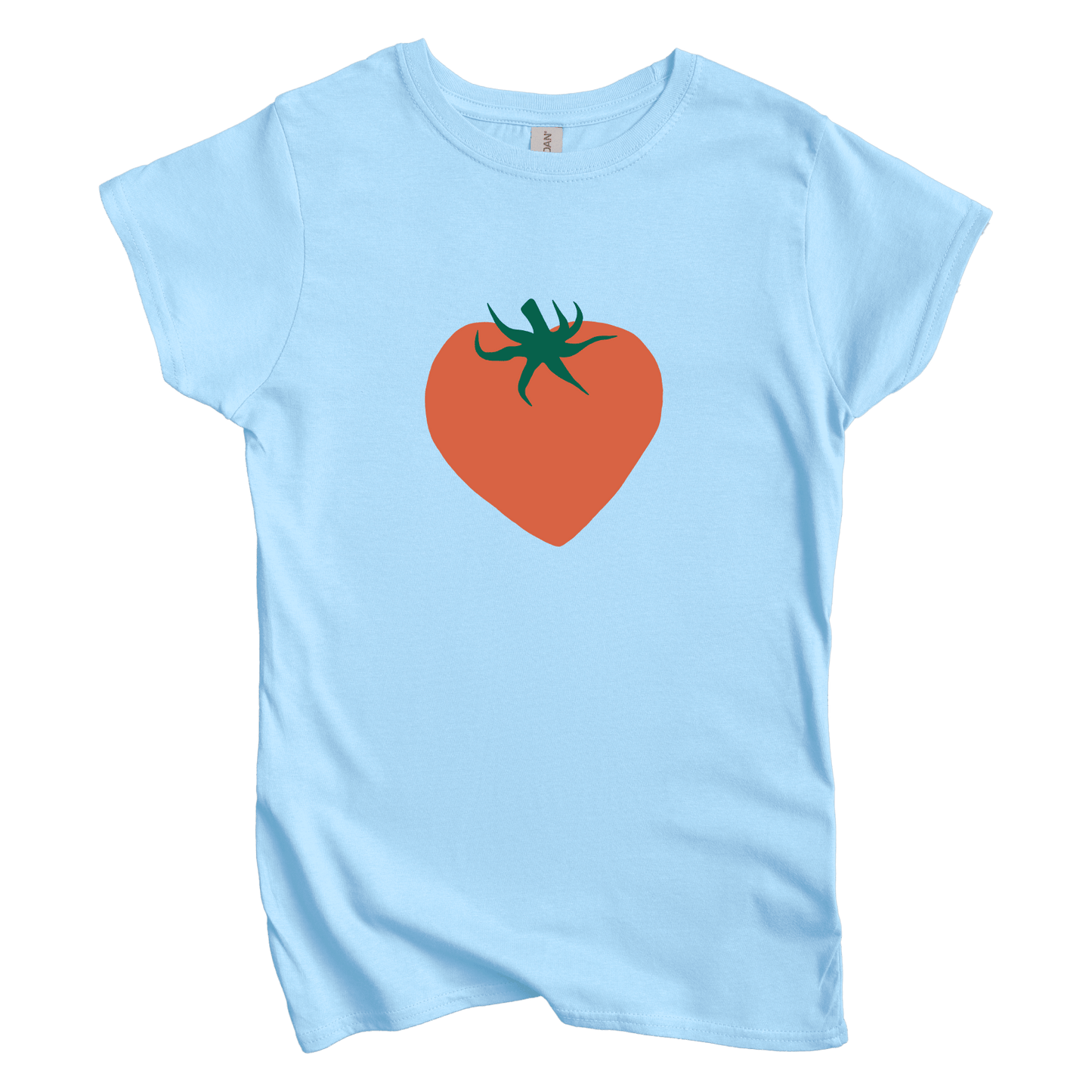 T-Shirt S / Light Blue Tomato Heart Women's Tee