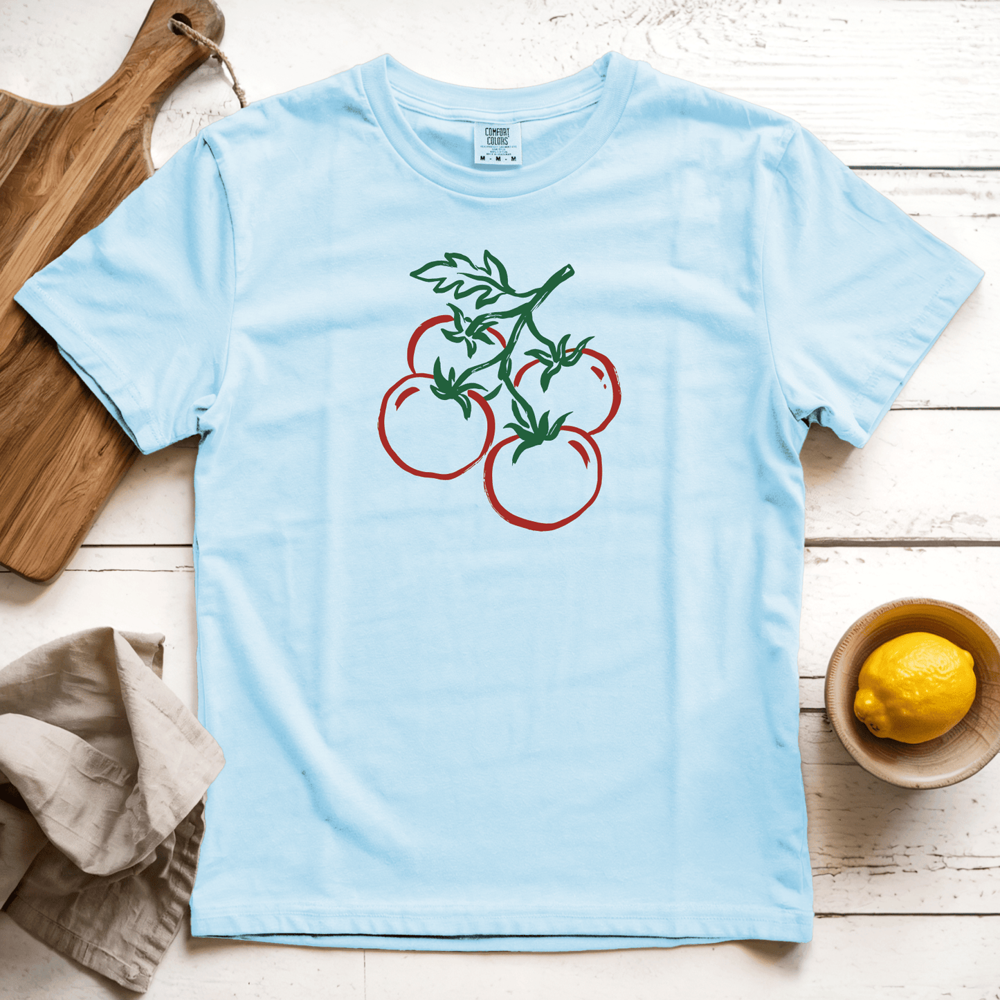 T-Shirts Chambray / S Tomatoes on a vine