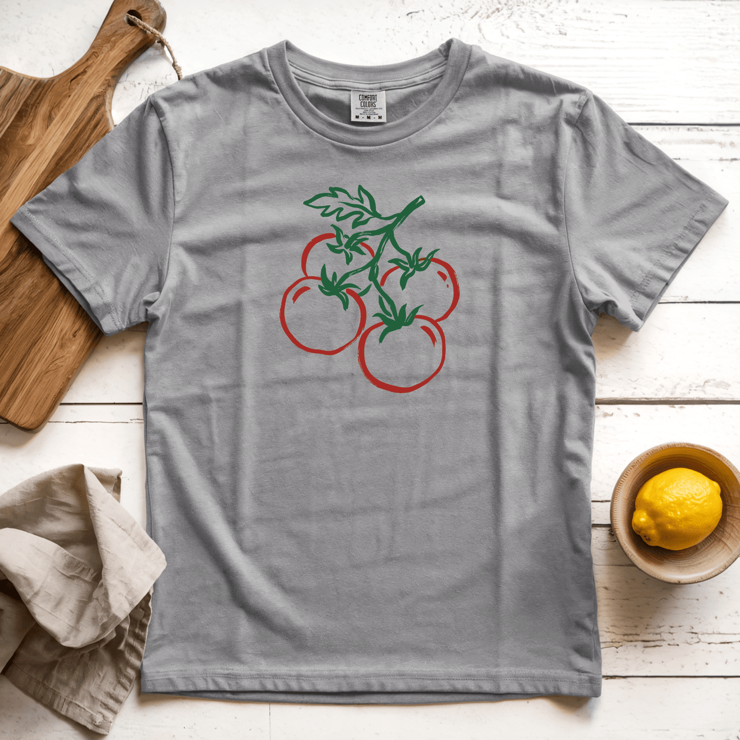 T-Shirts Grey / S Tomatoes on a vine