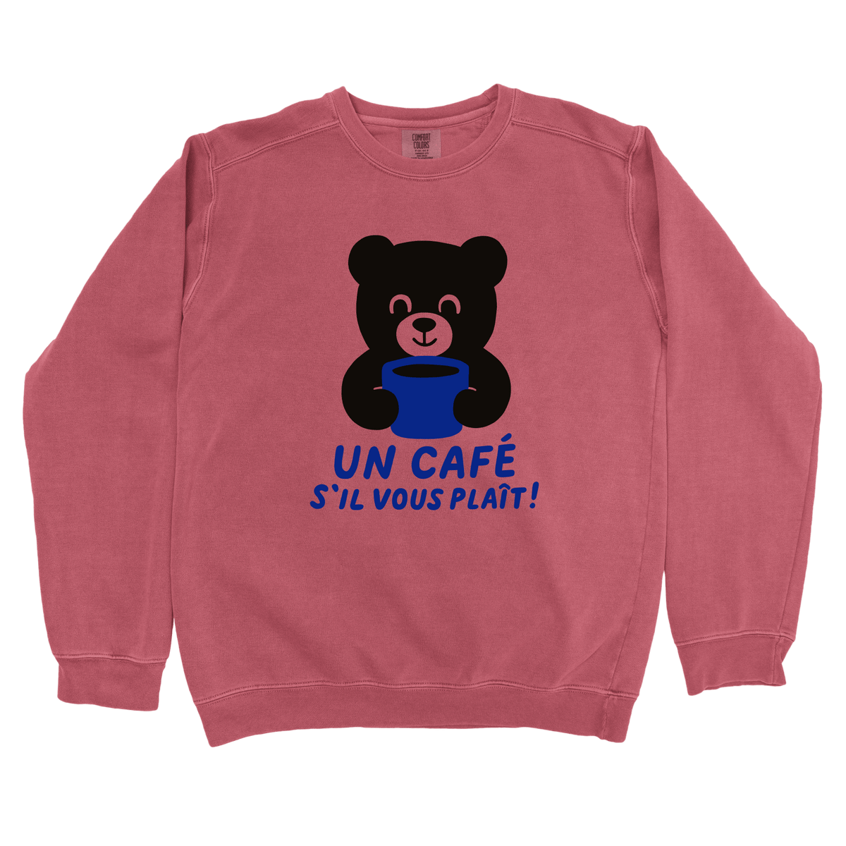Sweatshirt Crimson / S Un café s’il vous plaît Sweatshirt