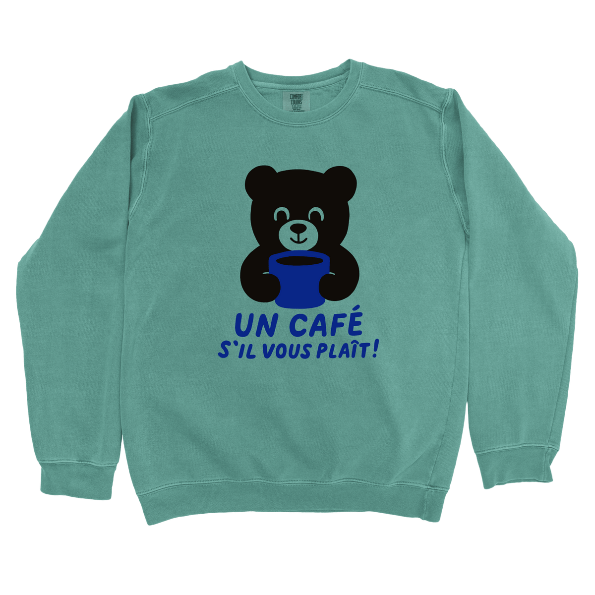 Sweatshirt Light Green / S Un café s’il vous plaît Sweatshirt