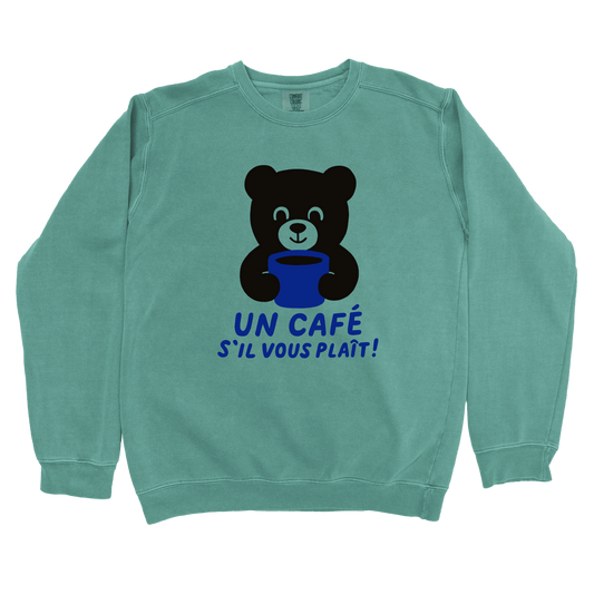Sweatshirt Light Green / S Un café s’il vous plaît Sweatshirt
