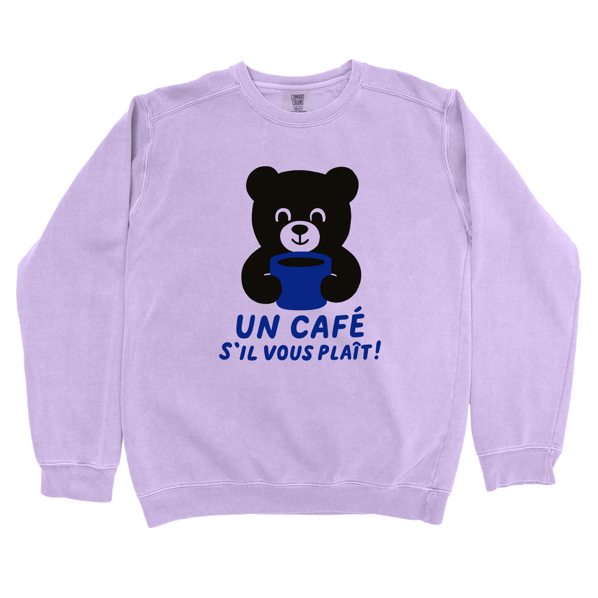 Sweatshirt Orchid / S Un café s’il vous plaît Sweatshirt