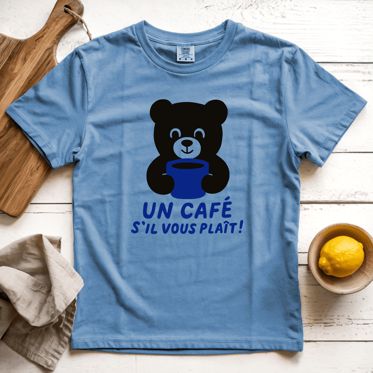 T-Shirt Blue Jean / S Un café s’il vous plaît