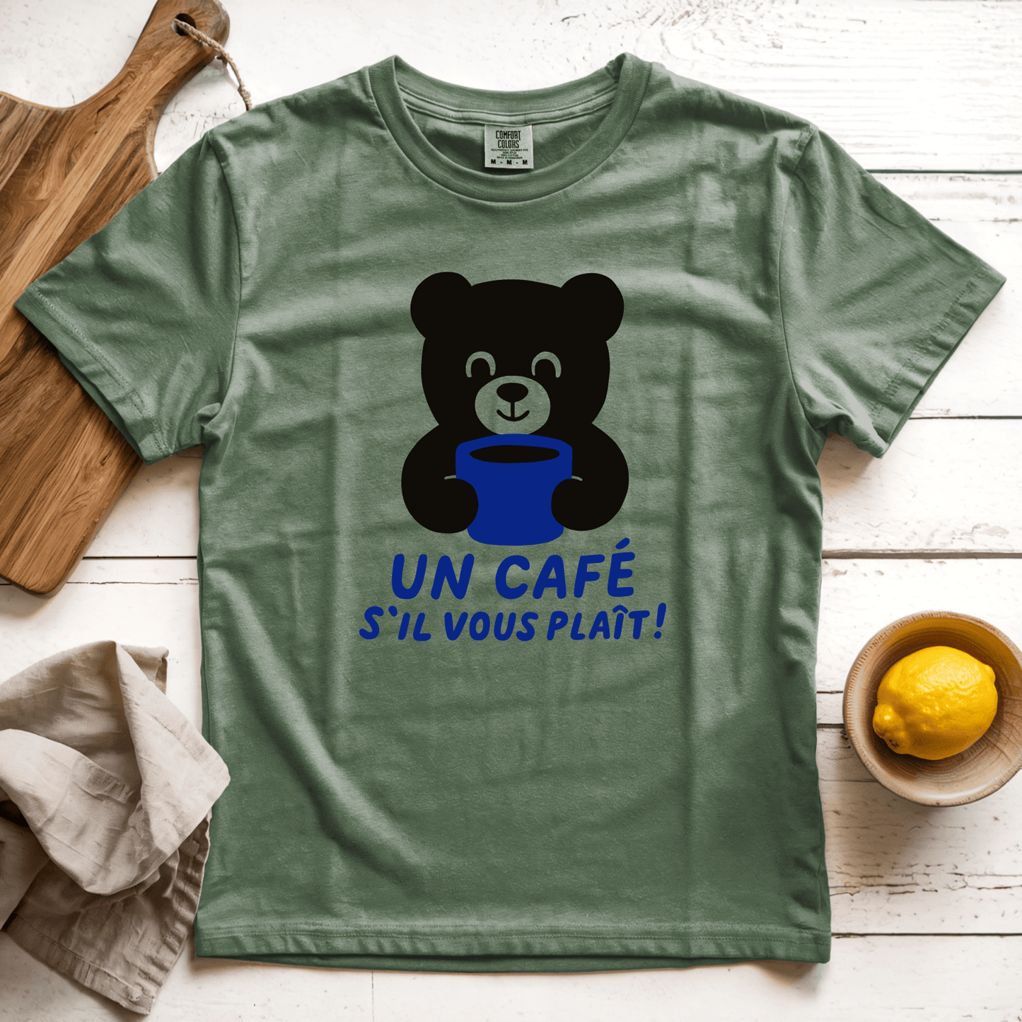 T-Shirt Moss / S Un café s’il vous plaît