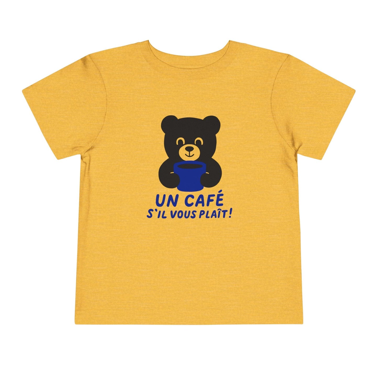 Kids clothes Heather Yellow Gold / 2T Un café s’il vous plaît Toddler