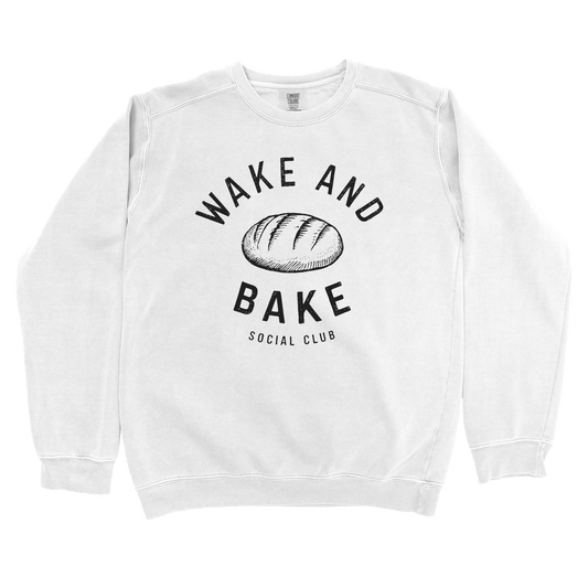 Sweatshirt White / S Wake and Bake Social Club Sweatshirt