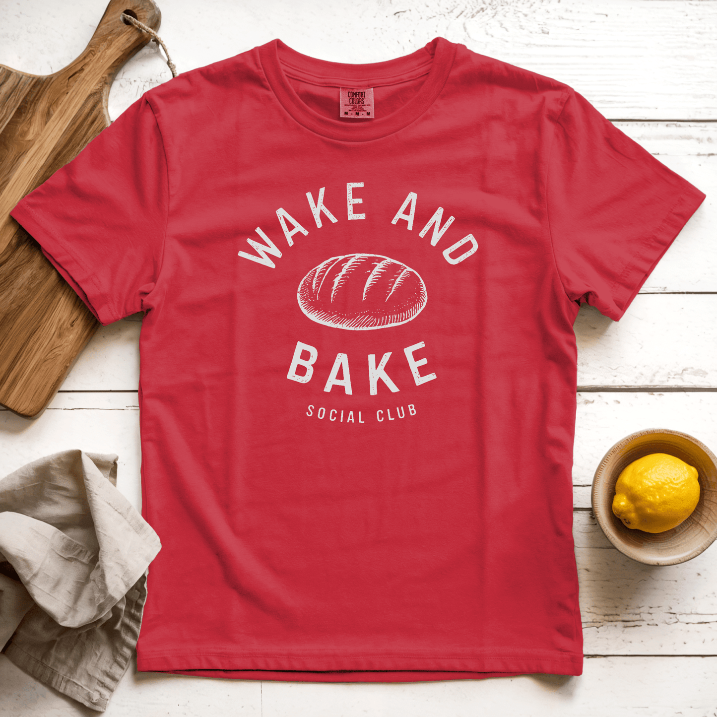 T-Shirt Red / S Wake and Bake Social Club