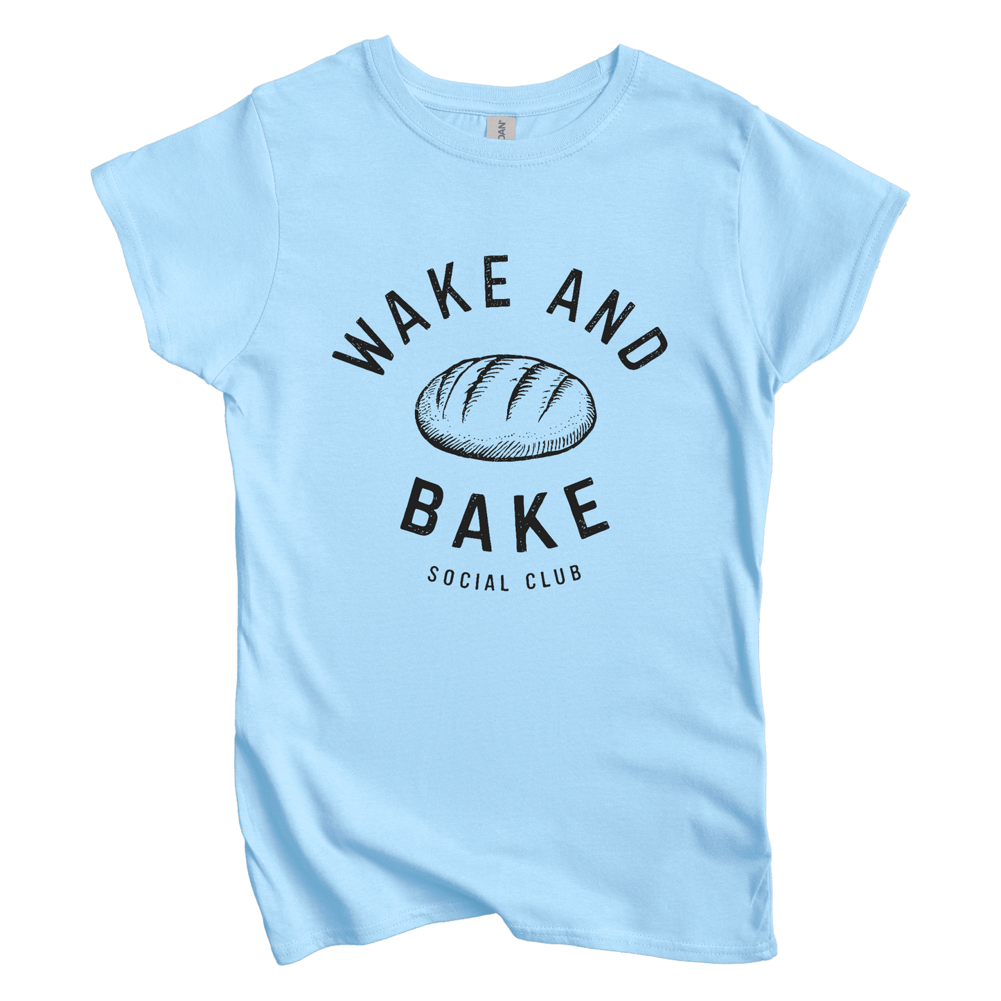 T-Shirt S / Light Blue Wake and Bake Social Club Women's Tee