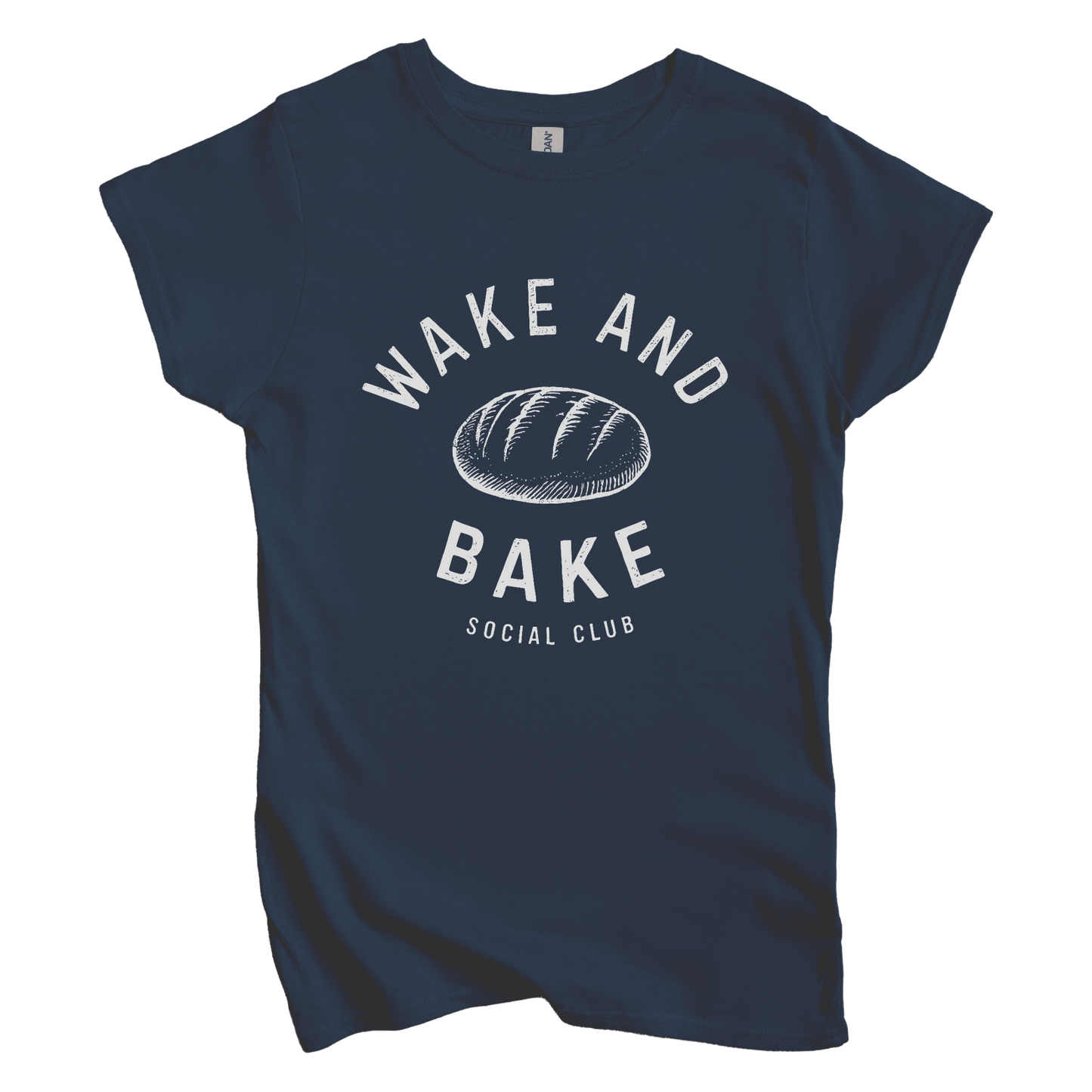 T-Shirt S / Navy Wake and Bake Social Club Women's Tee