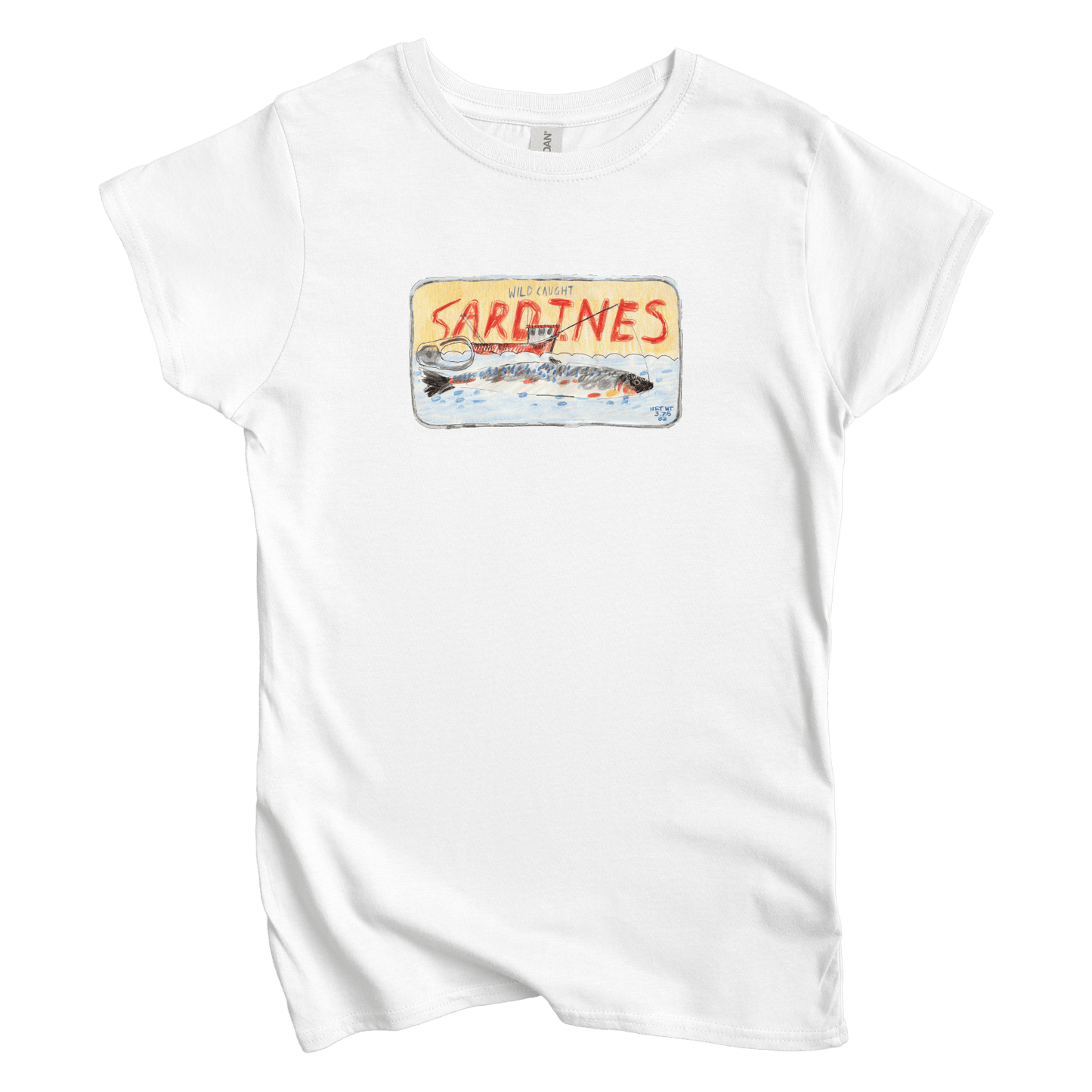 T-Shirts S / White Wild Caught Sardines: Jarek Krzystek Women's Tee