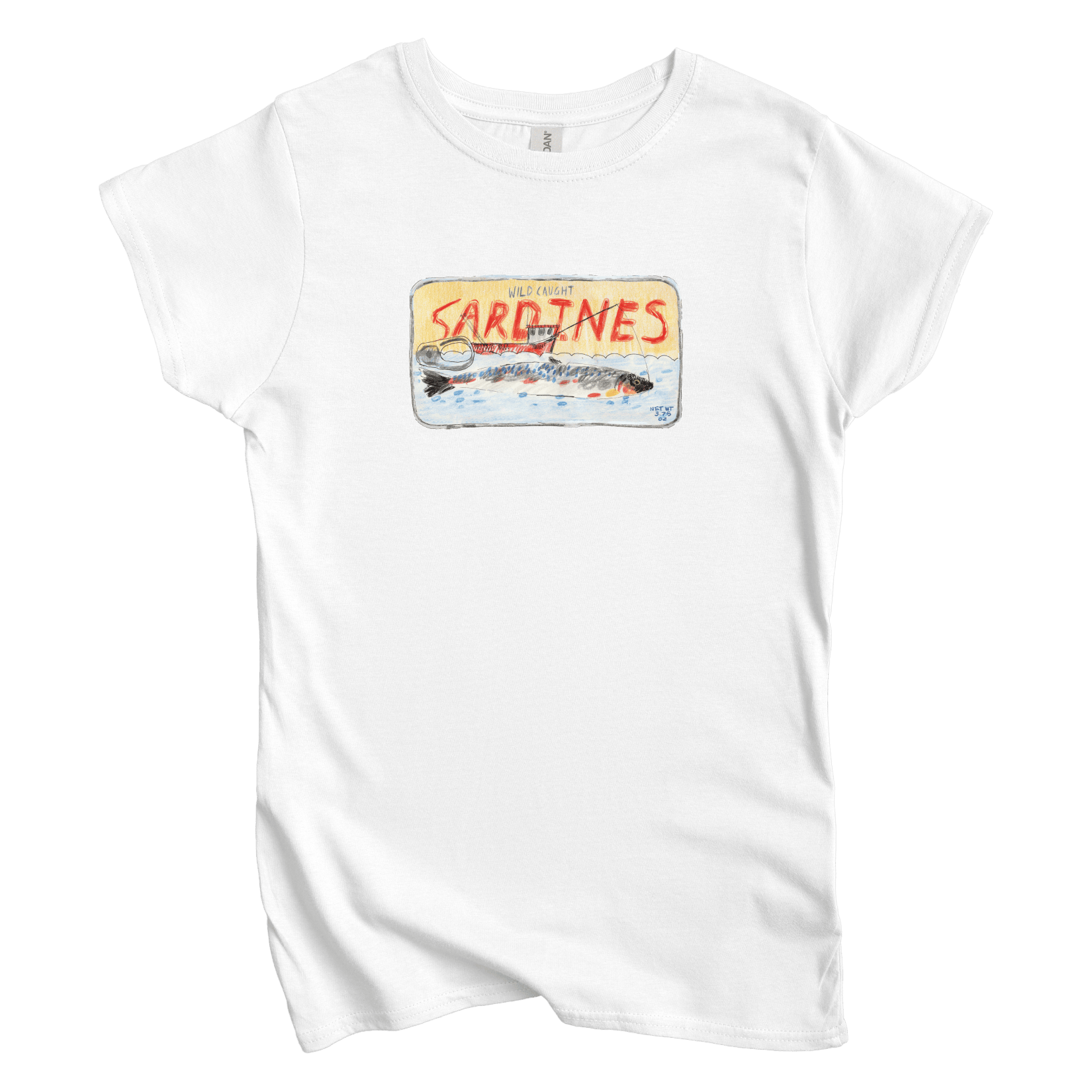 T-Shirts S / White Wild Caught Sardines: Jarek Krzystek Women's Tee