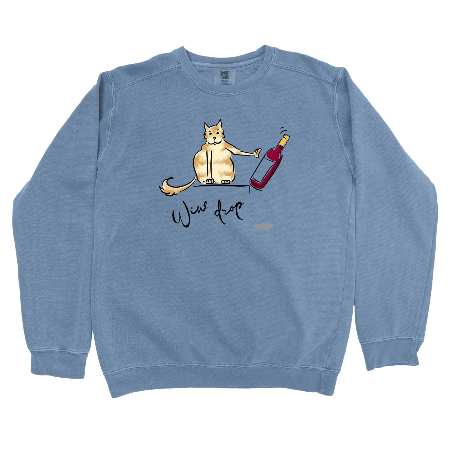 Sweatshirt Blue Jean / S Wine Drop: Micro Barbi Sweatshirt