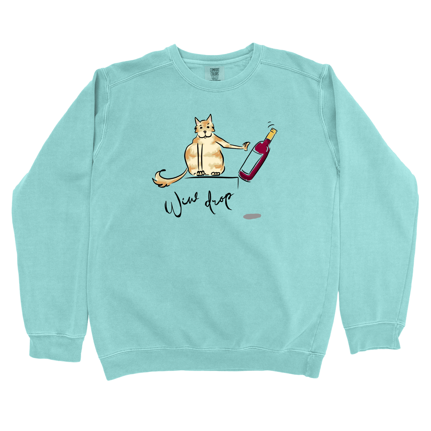 Sweatshirt Chalky Mint / S Wine Drop: Micro Barbi Sweatshirt