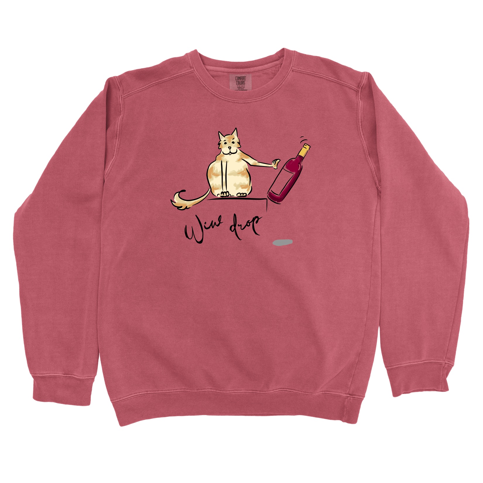 Sweatshirt Crimson / S Wine Drop: Micro Barbi Sweatshirt