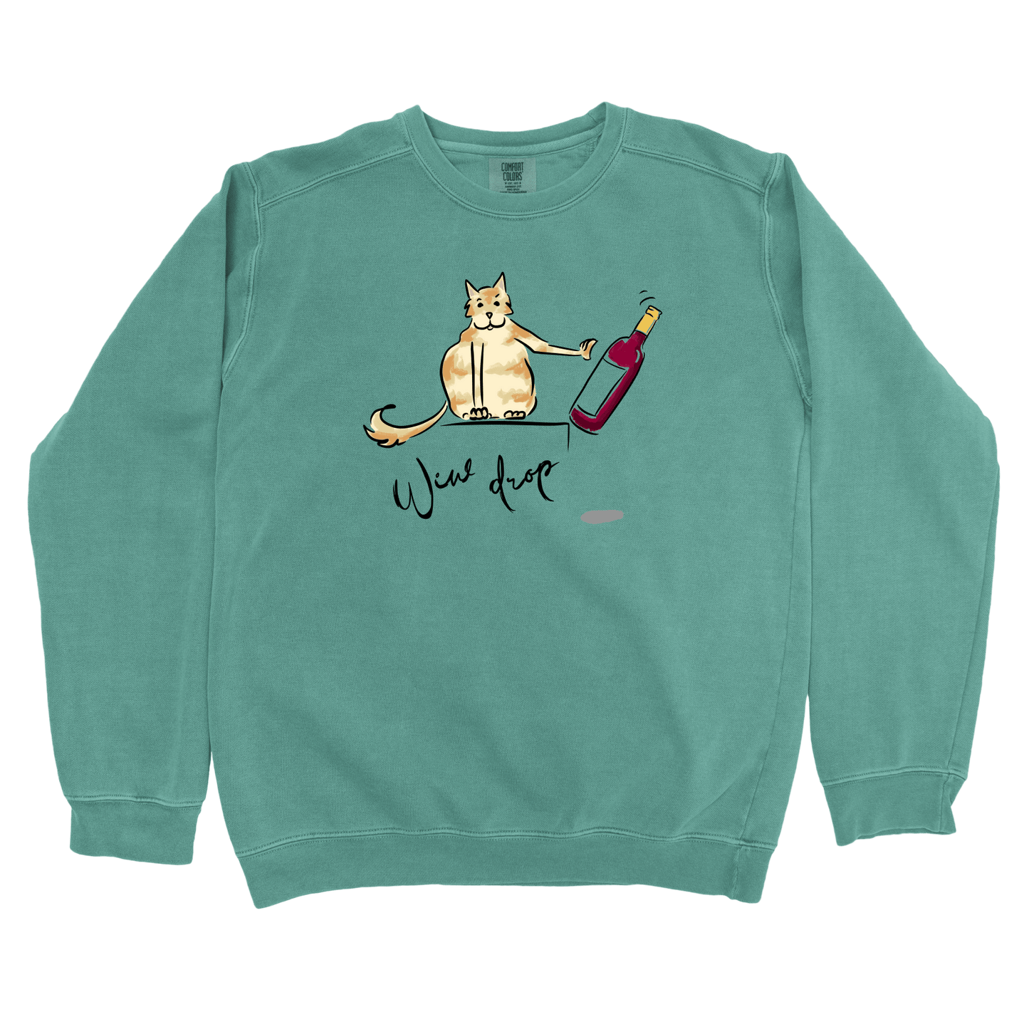 Sweatshirt Light Green / S Wine Drop: Micro Barbi Sweatshirt