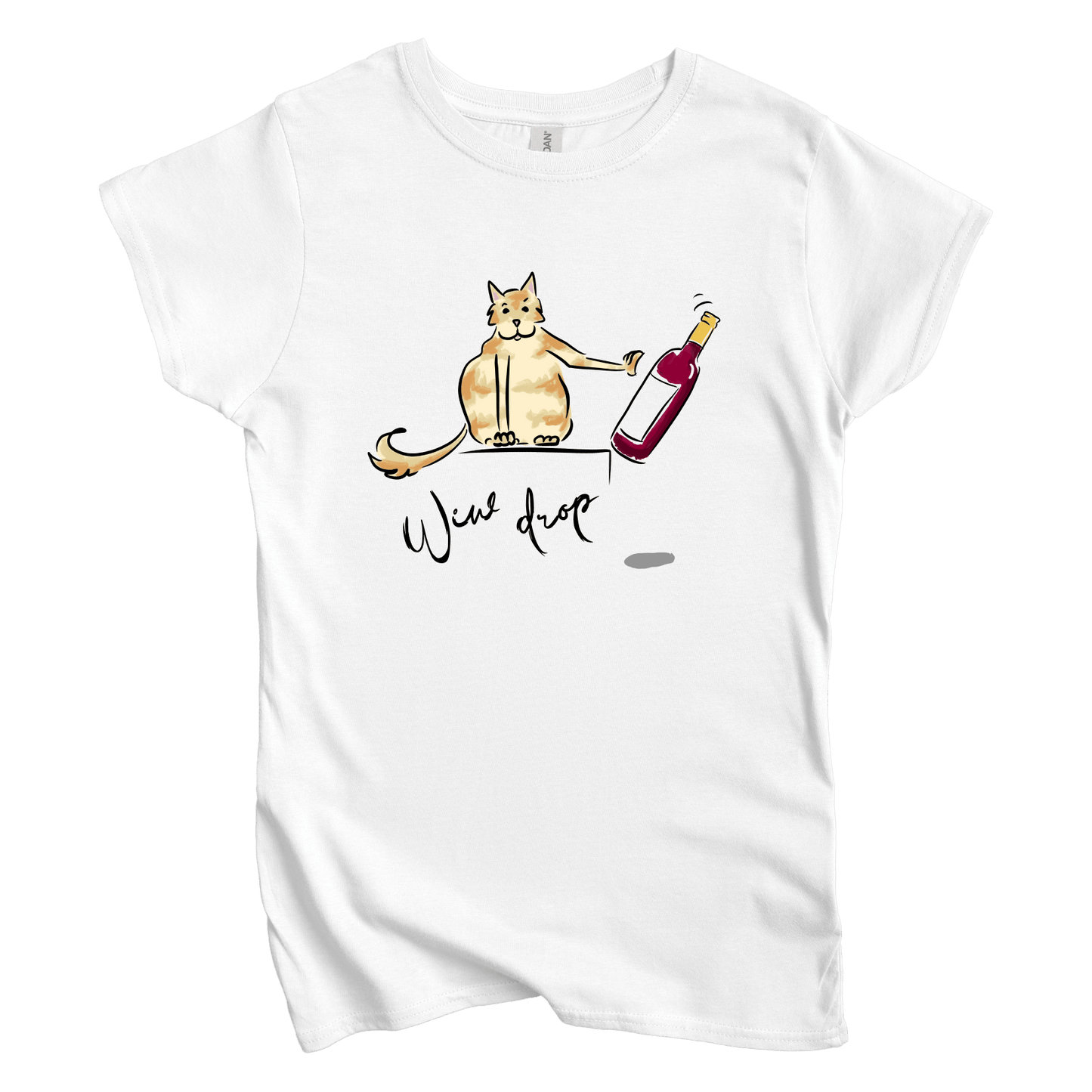 T-Shirt M / White Wine Drop: Micro Barbi Women's Tee