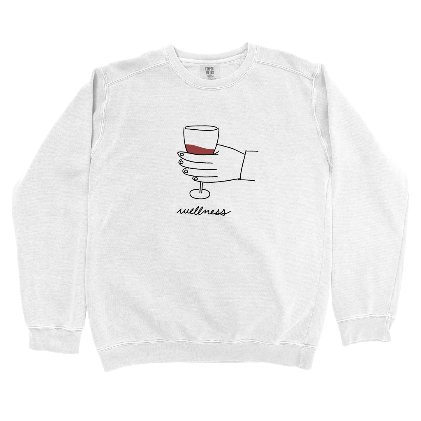 Sweatshirt White / S Wine Wellness Sweatshirt