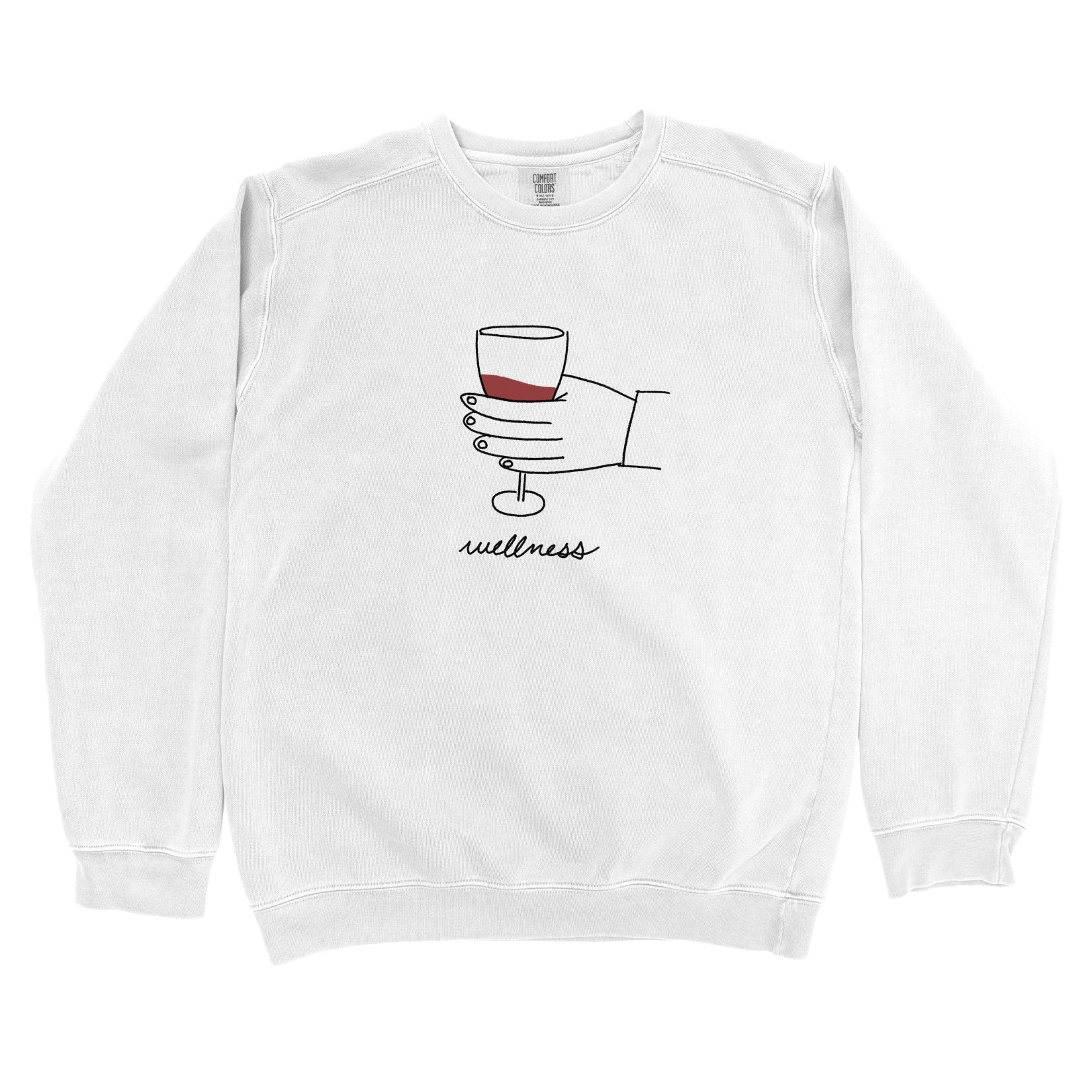 Sweatshirt White / S Wine Wellness Sweatshirt