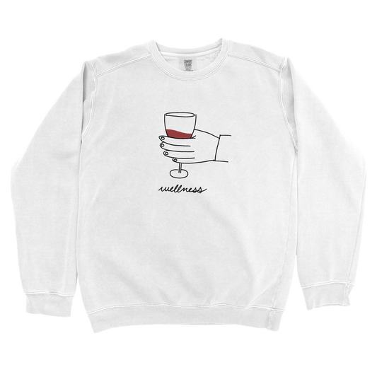 Sweatshirt White / S Wine Wellness Sweatshirt