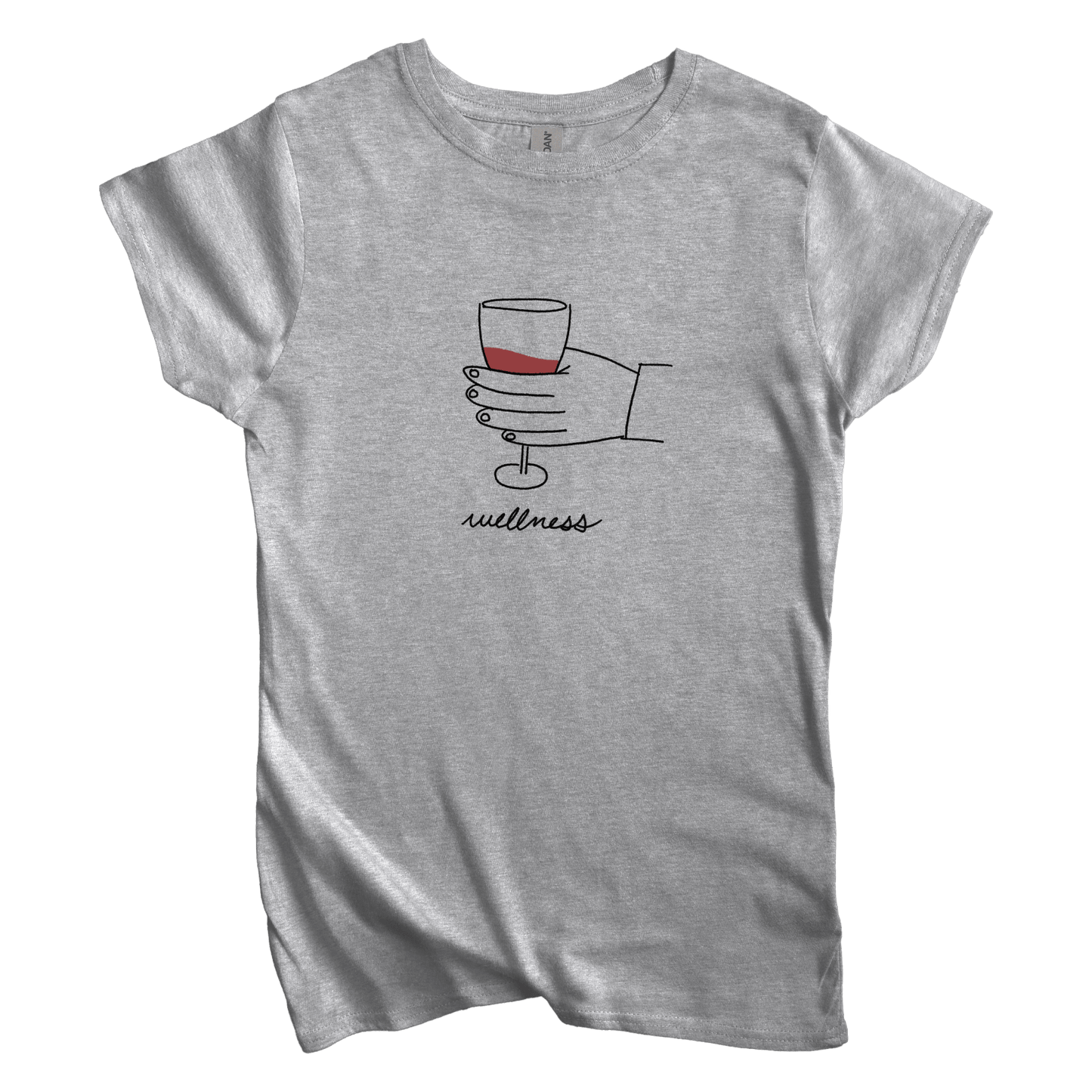 T-Shirt S / Sport Grey Wine Wellness Women's Tee