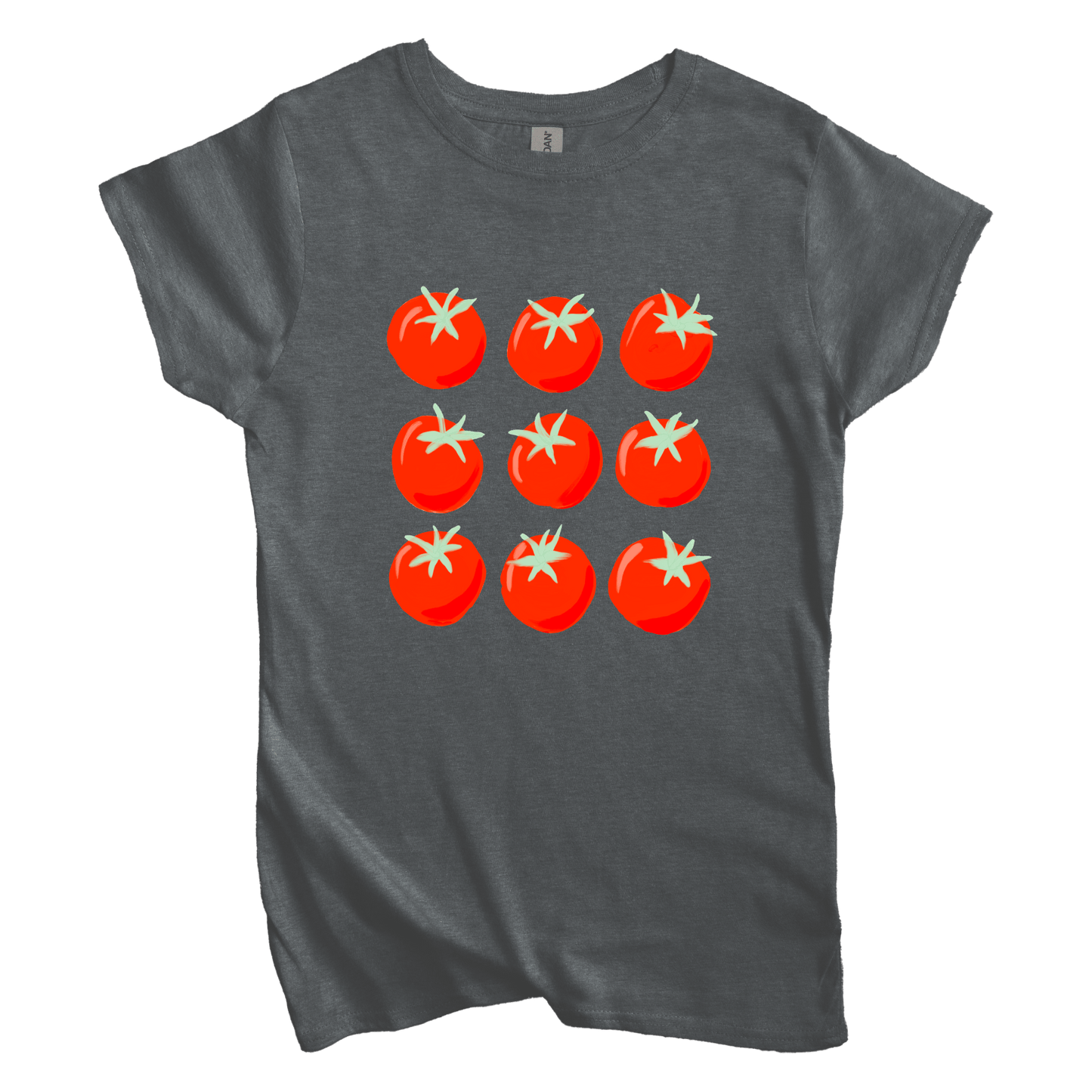 T-Shirt S / Dark Heather Women's Tee 9 Tomatoes