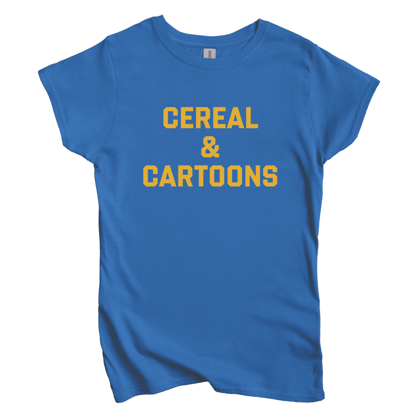 T-Shirt S / Royal Women's Tee Cereal and Cartoons